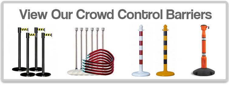 View our crowd control barriers