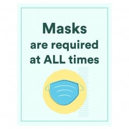 Covid poster highlighting the importance of wearing a 'Face Mask'