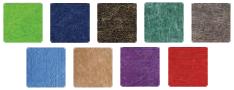 Fabric swatch options for customizable display panel designs