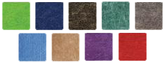 Fabric swatch options for customizable display panel designs