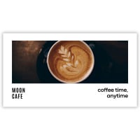 Pre-Designed Cafe Barrier Banner - Coffee time, anytime