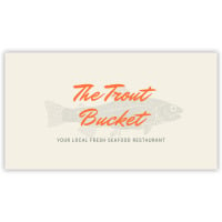 Pre-Designed Cafe Barrier Banner - Trout Bucket