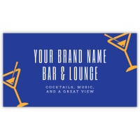 Pre-Designed Cafe Barrier Banner - Cocktail Bar