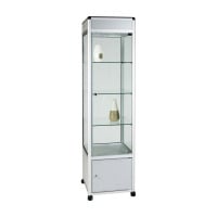 Display Cases with lockable storage area