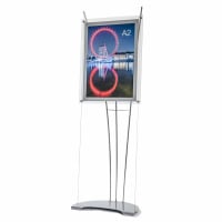 A2 cable poster display freestanding