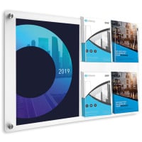 Acrylic Wall Mounted Poster and Brochure Holder