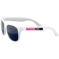 Custom Printed Sunglasses - White