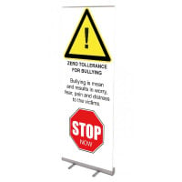 School Banner Stand - Zero Tolerance Bullying