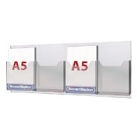 Cable System Leaflet Dispenser - 4xA5 on A1 Centres