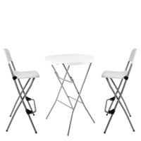 Event Poseur Table and Stool Set