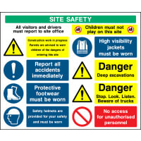 Site Safety Children Must Not Play Sign - Correx | Foamex | Dibond