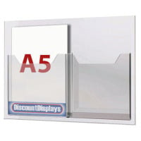 Cable System Leaflet Dispenser - 2 x A5 on A3 Centres