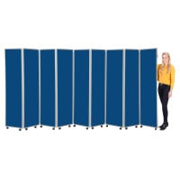 Wipeable Fabric Concertina Room Divider
