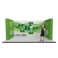 U shaped pop up system for 3m x 5m stands