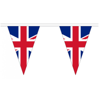 Union Jack Triangle Bunting - 54 flags / 20m Length