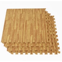 Trade show wood effect floor tiles