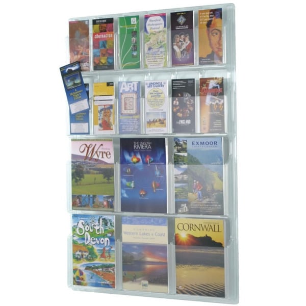Wall Mounted Acrylic Leaflet Holder Displays - Wall Mounted Leaflet Racks Uk
