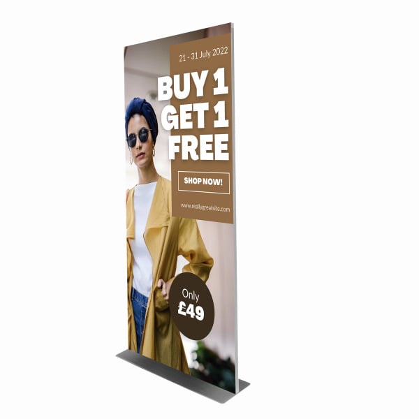 Magnetic Freestanding Frame with Printed Graphic | Discount Displays