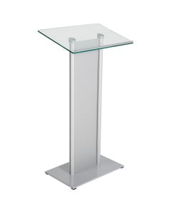 Tempered Glass Podium with Front Panel