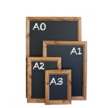 Wall mounted chalk boards