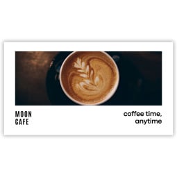 Pre-Designed Cafe Barrier Banner - Coffee time, anytime