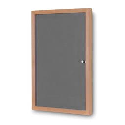 Grey Fabric Wooden Notice Board