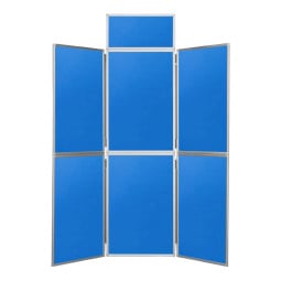 6 Panel Folding Display Board - Aluminium Frame