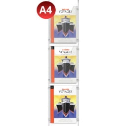 3x A4 Leaflet Holder Kit
