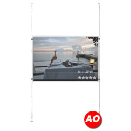 A0 Poster Holder Cable Display - Landscape