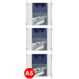 3x A5 Leaflet Dispenser Kit