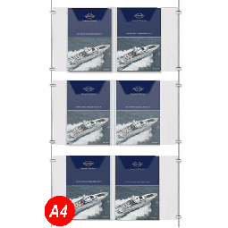 6x A4 Leaflet Dispenser Kit - On A1 Centres