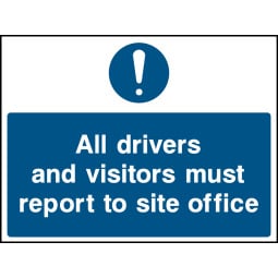 All Drivers Report Safety Signs - Pack of 6 | Correx | Foamex | Dibond | Vinyl