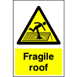 Fragile Roof Signs - Pack of 6 | Correx | Foamex | Dibond | Vinyl