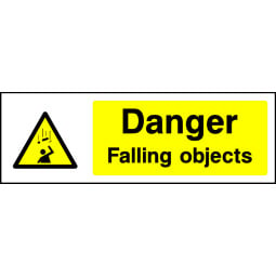 Danger Falling Objects - Pack of 6 | Correx | Foamex | Dibond | Vinyl