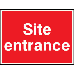 Site Entrance Safety Signs - Pack of 6 | Correx | Foamex | Dibond | Vinyl