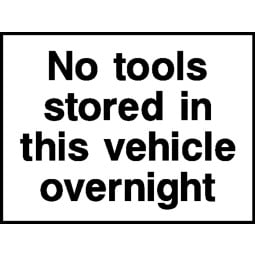 No Tool Stored Safety Signs - Pack of 6 | Correx | Foamex | Dibond | Vinyl