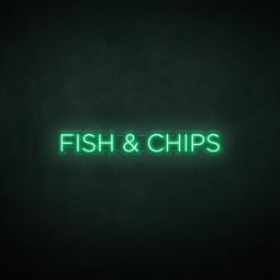 Fish & Chips LED Neon Sign