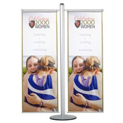 Dual Banner Stand Banner Holder