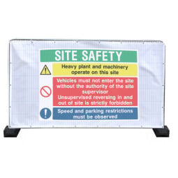 Heras Site Safety Banners