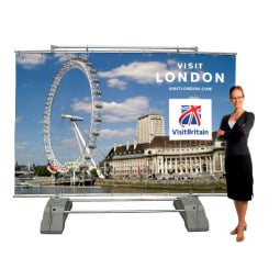 Giant wide outdoor banner frame - 2500mm wide