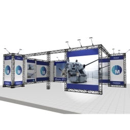 Large Modular Stand Open 2 Sides - 8x5m