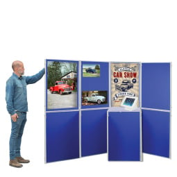 10 panel display with a table top counter