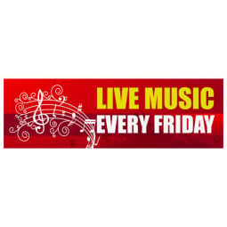 Live Music Every Friday - Banner 147
