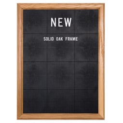 Solid Oak Peg Letter Board - Uses Sustainable Wood