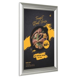 Stainless Steel Effect Poster Frame