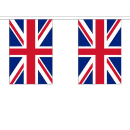 Union Jack Flag Bunting - 10 Flags / 3m Length