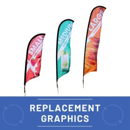 Budget Feather Flag Replacement Graphics
