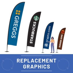 Replacement Standard Feather Flag Graphic