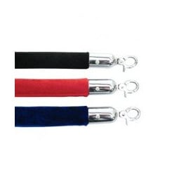 Velvet Rope 1.5m Red, Blue, Black