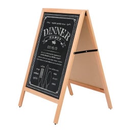 Chalkboard pens used to display message